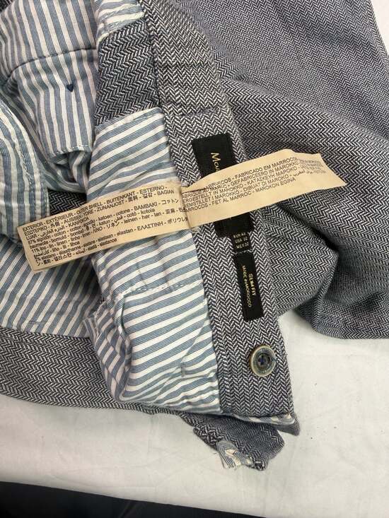 Massimo Dutti Gray Herringbone Slim Fit Chino Trousers size 32 - Picture 5 of 5